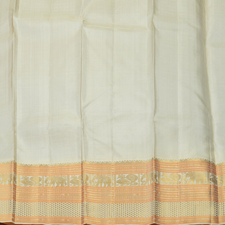 Hayagrivas Handloom Wine Kanjivaram Silk Saree with Cream border KBE1336J14-1