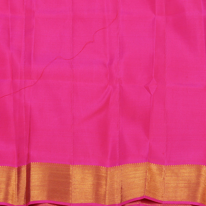 Hayagrivas Handloom Bright Pink Kanjivaram Silk Saree KBE1337J3-2