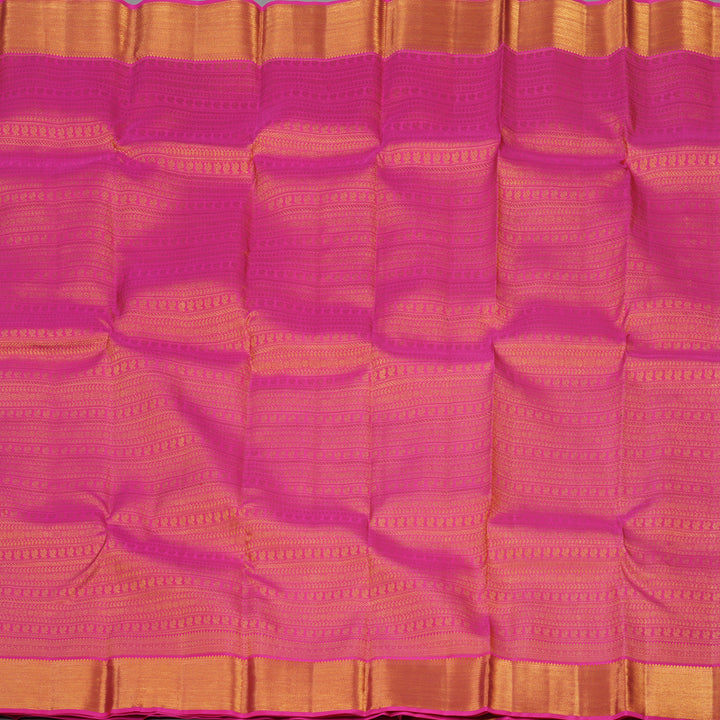 Hayagrivas Handloom Bright Pink Kanjivaram Silk Saree KBE1337J3-2