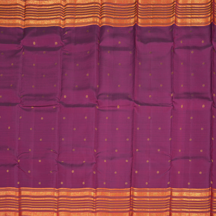 Hayagrivas Handloom Wine Magenta Kanjivaram Silk Saree KBE1337J5-2