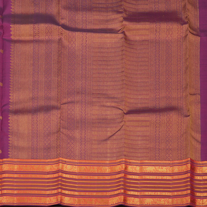 Hayagrivas Handloom Wine Magenta Kanjivaram Silk Saree KBE1337J5-2