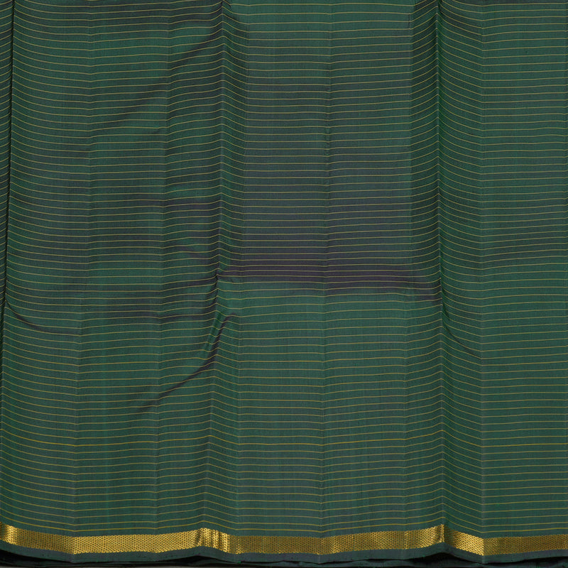 Hayagrivas Handloom Bottle Green Kanjivaram Silk Saree KBE1338J7-1