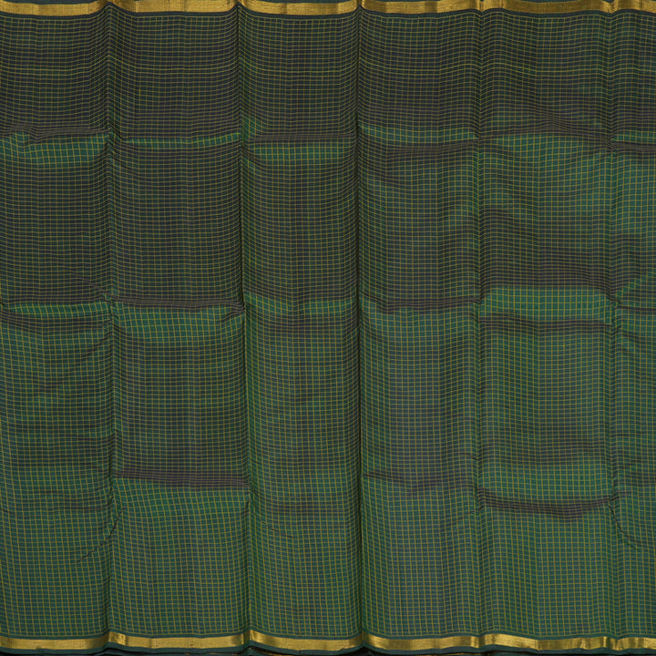 Hayagrivas Handloom Bottle Green Kanjivaram Silk Saree KBE1338J7-1