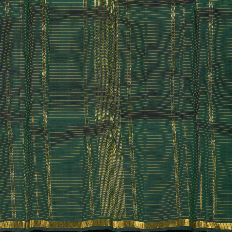 Hayagrivas Handloom Bottle Green Kanjivaram Silk Saree KBE1338J7-1