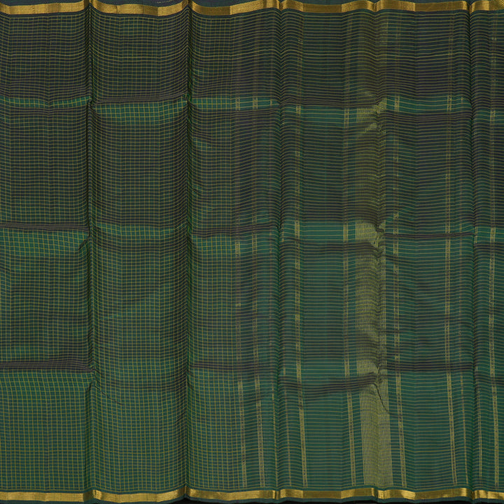 Hayagrivas Handloom Bottle Green Kanjivaram Silk Saree KBE1338J7-1