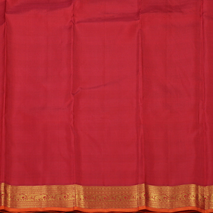 Hayagrivas Handloom Maroon Kanjivaram Silk Saree KBE1357J2-1