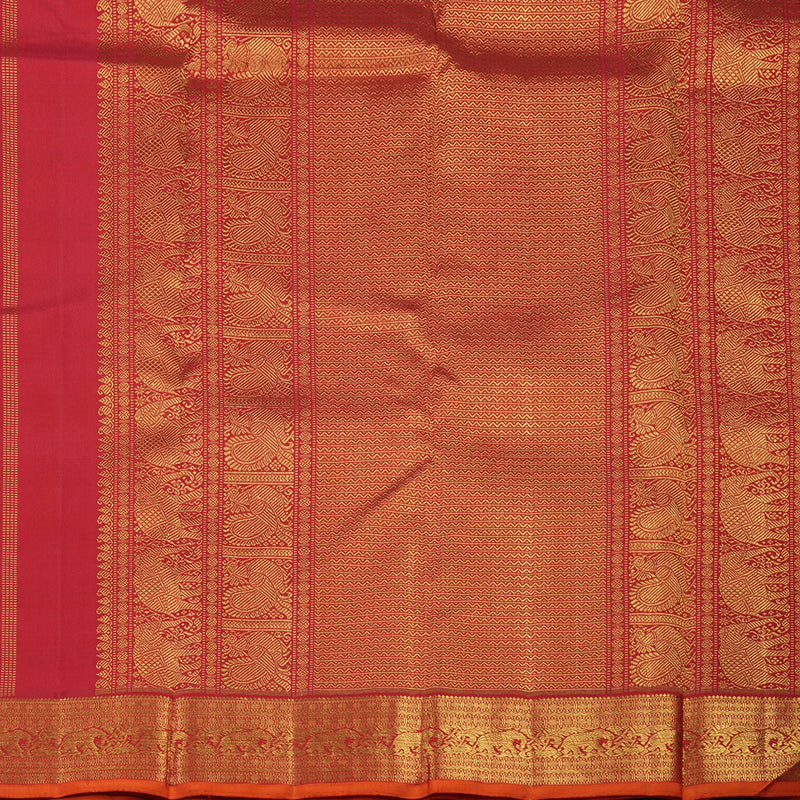 Hayagrivas Handloom Maroon Kanjivaram Silk Saree KBE1357J2-1