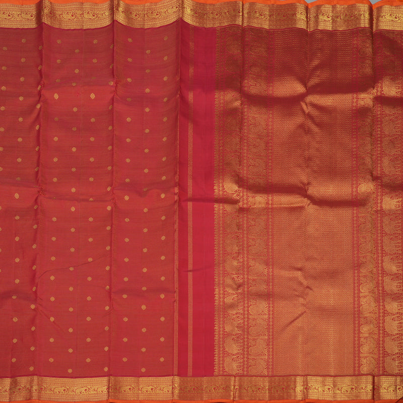 Hayagrivas Handloom Maroon Kanjivaram Silk Saree KBE1357J2-1