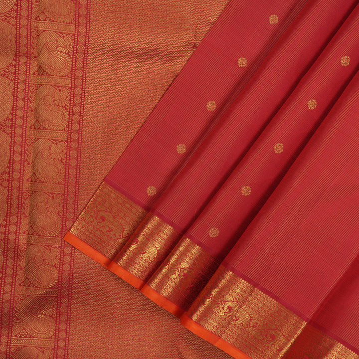 Hayagrivas Handloom Maroon Kanjivaram Silk Saree KBE1357J2-1