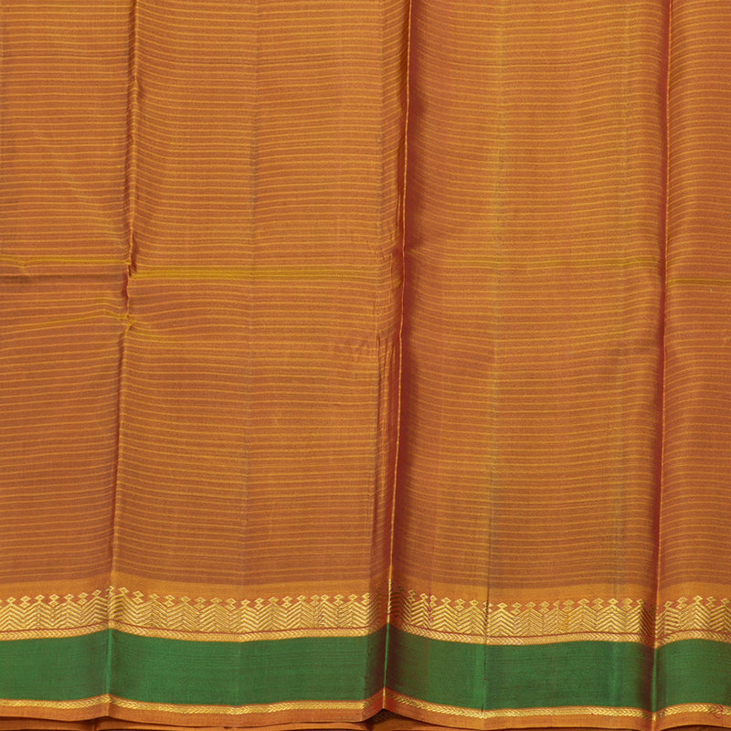 Hayagrivas Handloom Araku Maroon Kanjivaram Silk Saree with Golden Orange Border KBE1362J1-8
