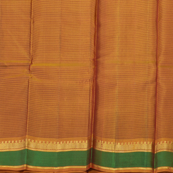 Hayagrivas Handloom Araku Maroon Kanjivaram Silk Saree with Golden Orange Border KBE1362J1-8