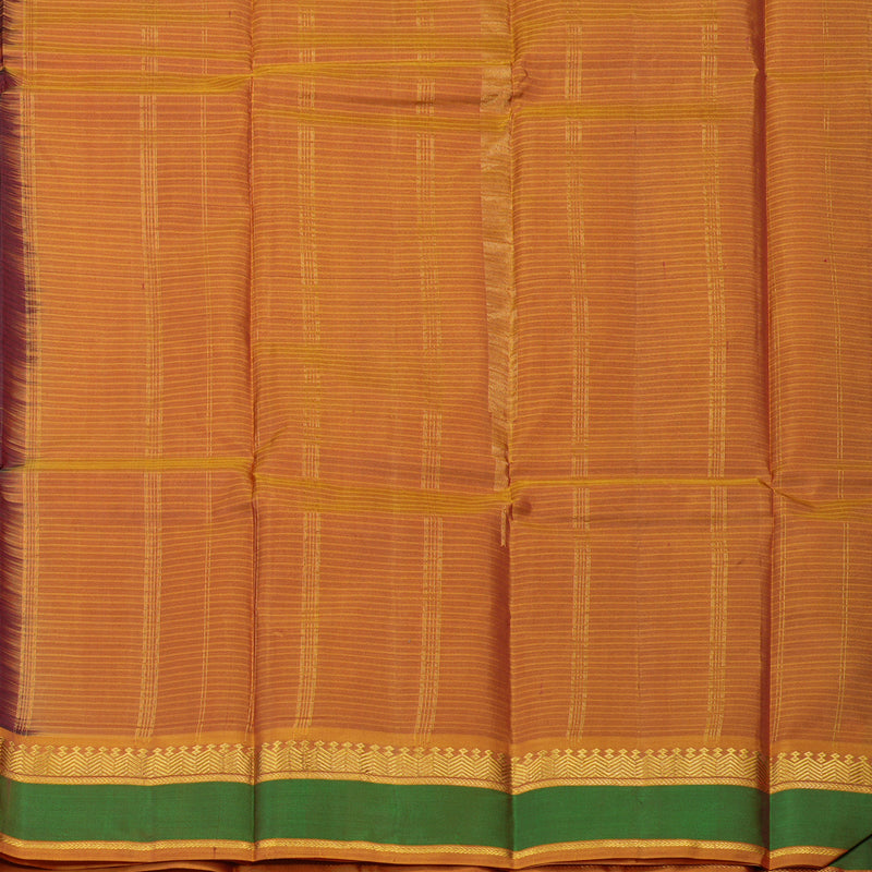 Hayagrivas Handloom Araku Maroon Kanjivaram Silk Saree with Golden Orange Border KBE1362J1-8