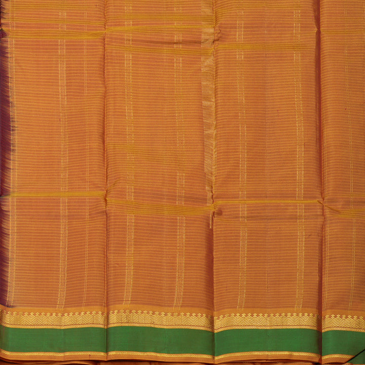 Hayagrivas Handloom Araku Maroon Kanjivaram Silk Saree with Golden Orange Border KBE1362J1-8