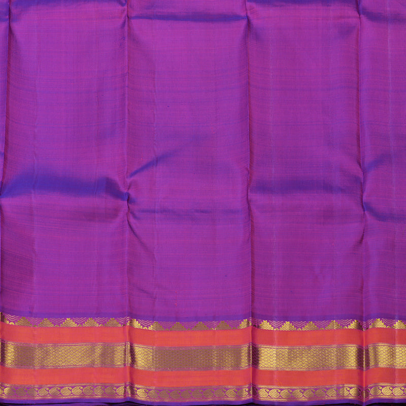 Hayagrivas Handloom Sandal Kanjivaram Silk Saree with Purple Border KBE1367J18-1