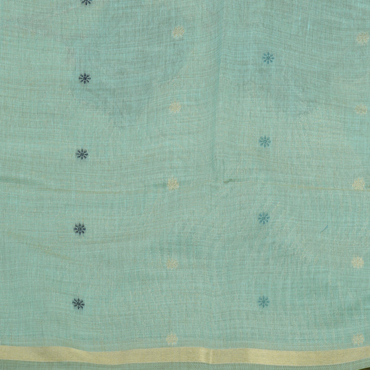 Hayagrivas Light Blue Semi-Cotton Saree KBE1370J8-3