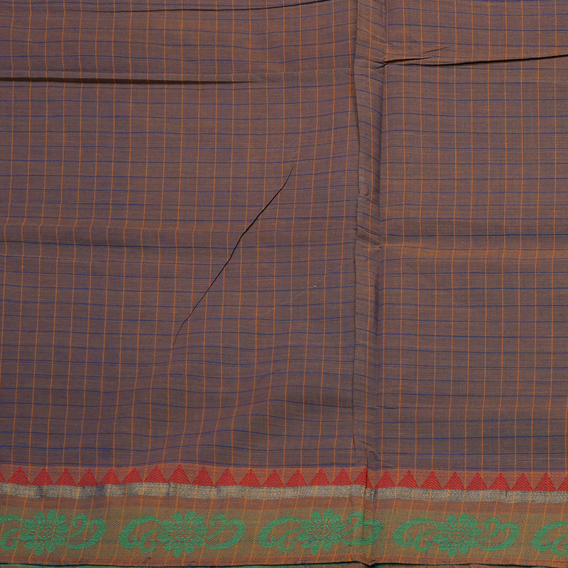Hayagrivas Faded Purple Handloom Ten Yards Cotton Saree KBE1371J9-2