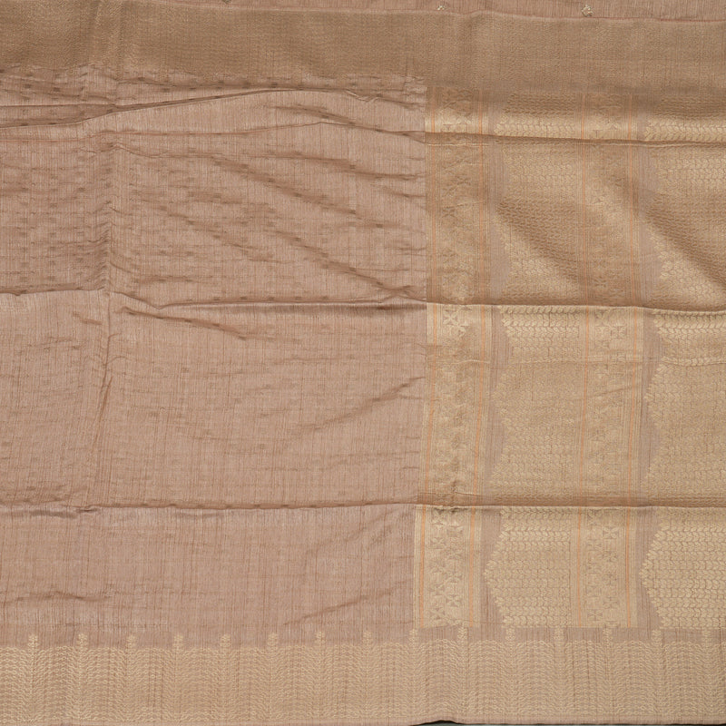Hayagrivas Pastel Peach Semi-Cotton Saree KBE1373J15-3