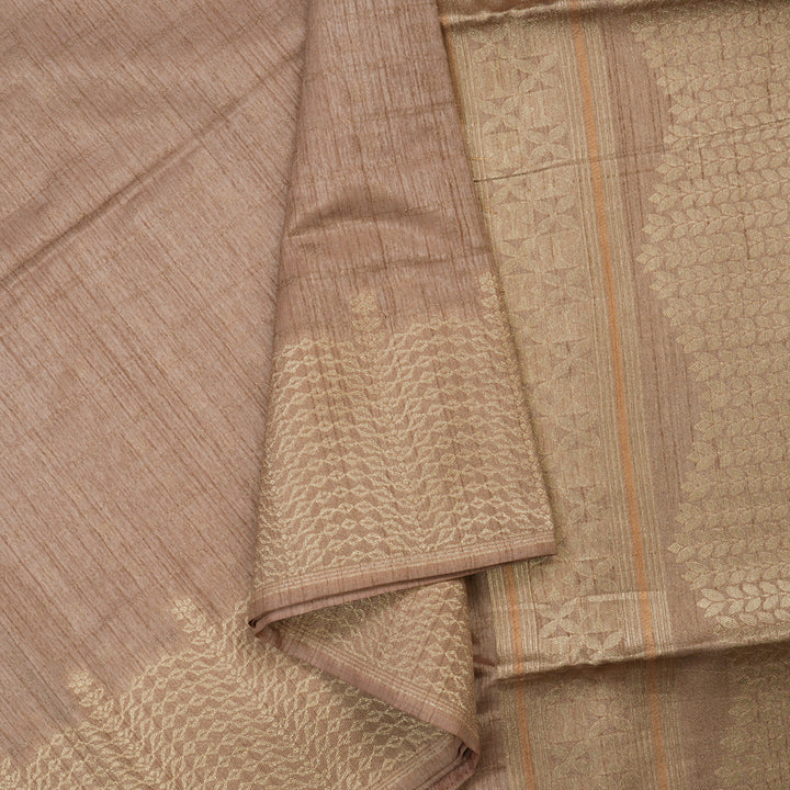 Hayagrivas Pastel Peach Semi-Cotton Saree KBE1373J15-3