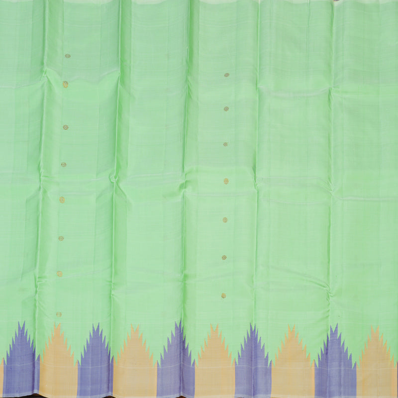 Hayagrivas Handloom Pastel Green Kanjivaram Silk Saree KBE1377J2-8