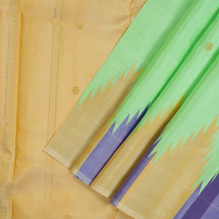 Hayagrivas Handloom Pastel Green Kanjivaram Silk Saree KBE1377J2-8