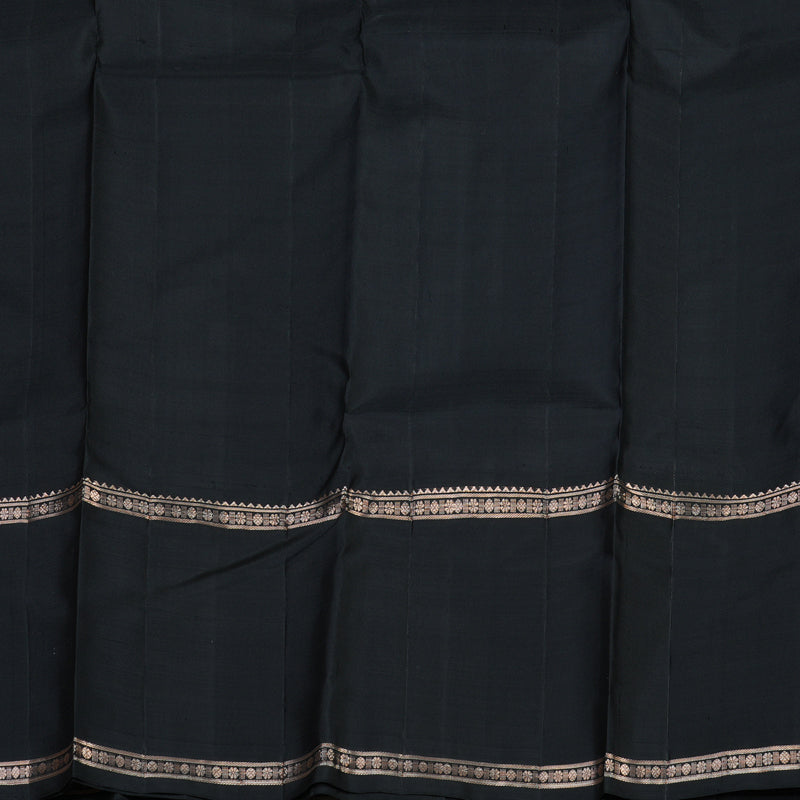 Hayagrivas Handloom Wine Purple Kanjivaram Silk Saree with Black Border KBE1379J4-1