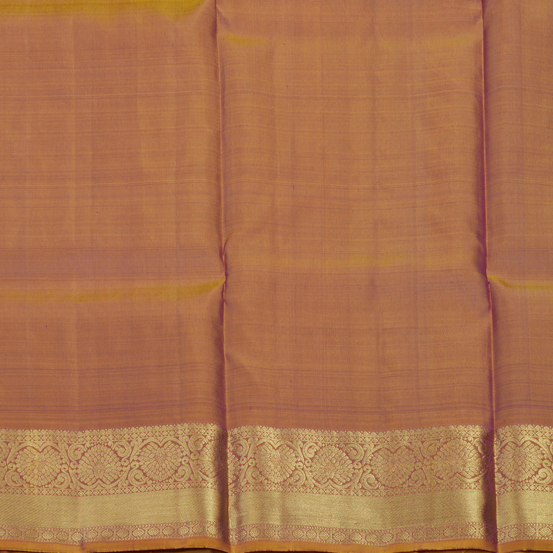 Hayagrivas Handloom Purple Kanjivaram Pattu Pavadai with Bronze Brown Border KBE1380J3-10