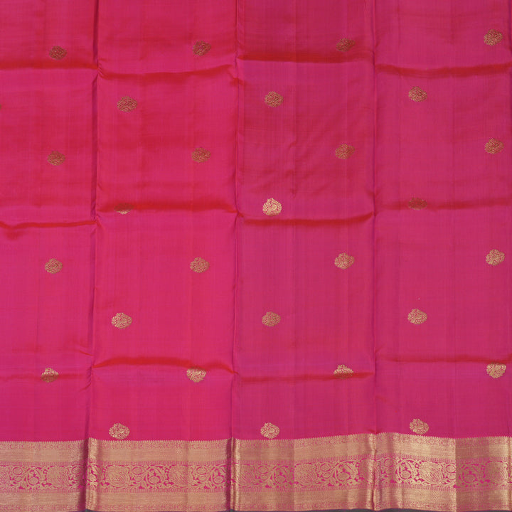 Hayagrivas Handloom Rani Pink Kanjivaram Pattu Pavadai with Manthalir Selvedge KBE1380J4-1