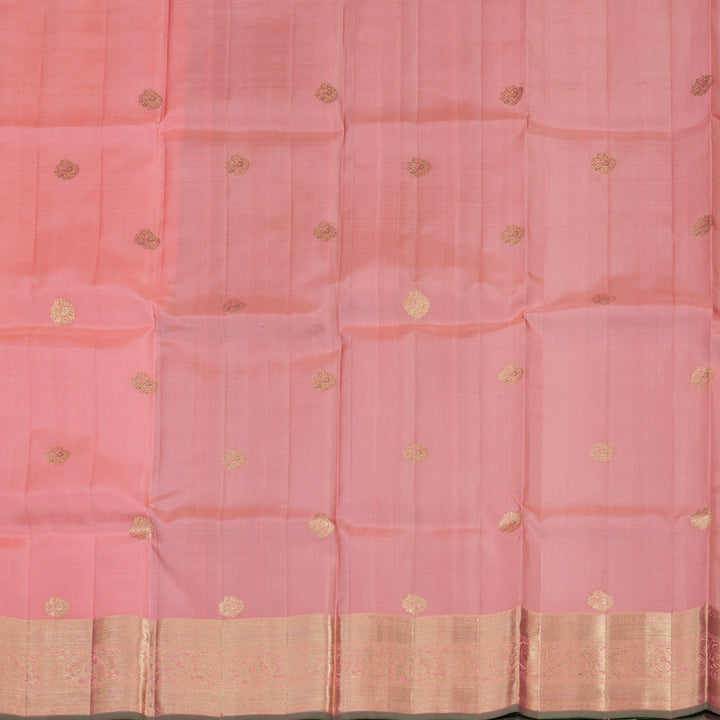 Hayagrivas Handloom Peach Pink Kanjivaram Silk Pattu Pavadai KBE1380J4-4