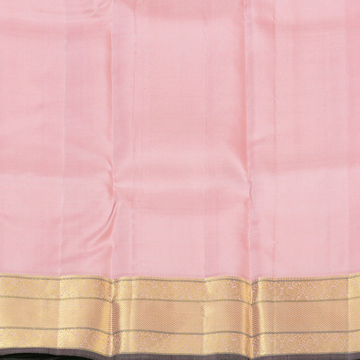 Hayagrivas Handloom Baby Pink Kanjivaram Silk Saree KBE1382J2-1