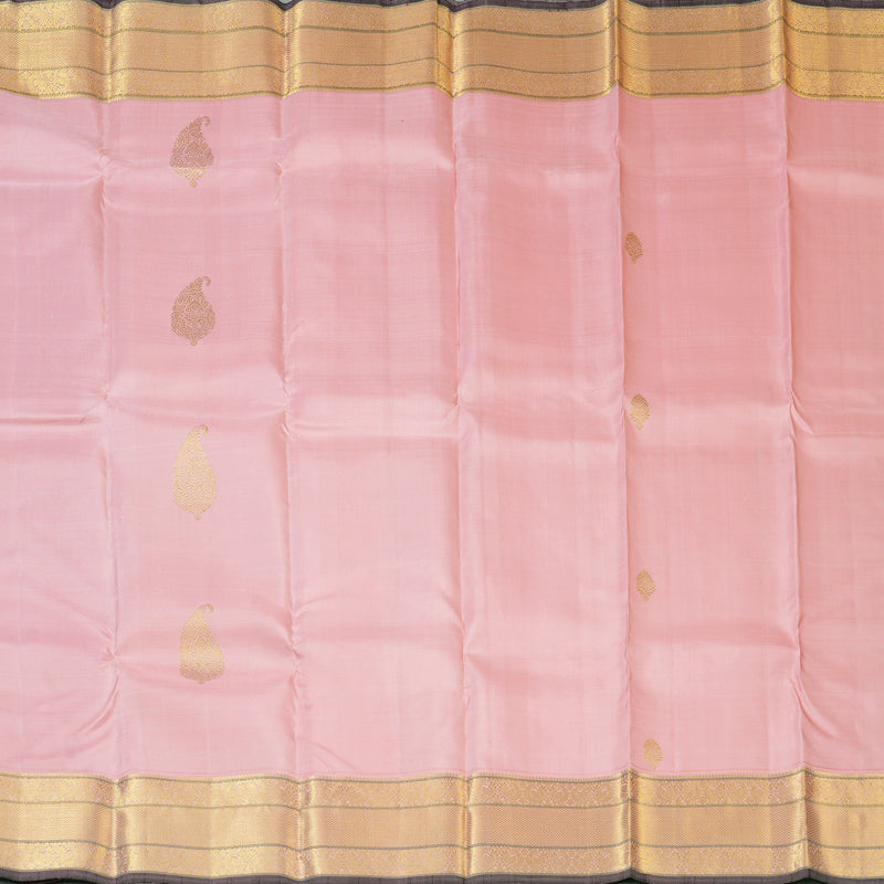 Hayagrivas Handloom Baby Pink Kanjivaram Silk Saree KBE1382J2-1