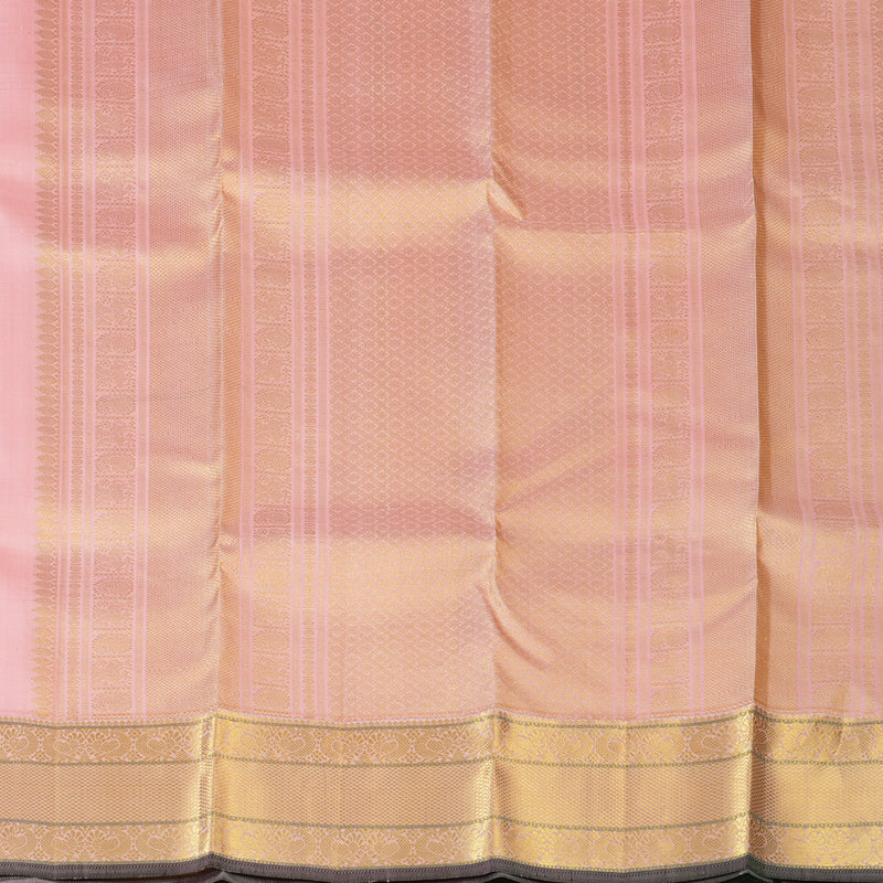 Hayagrivas Handloom Baby Pink Kanjivaram Silk Saree KBE1382J2-1