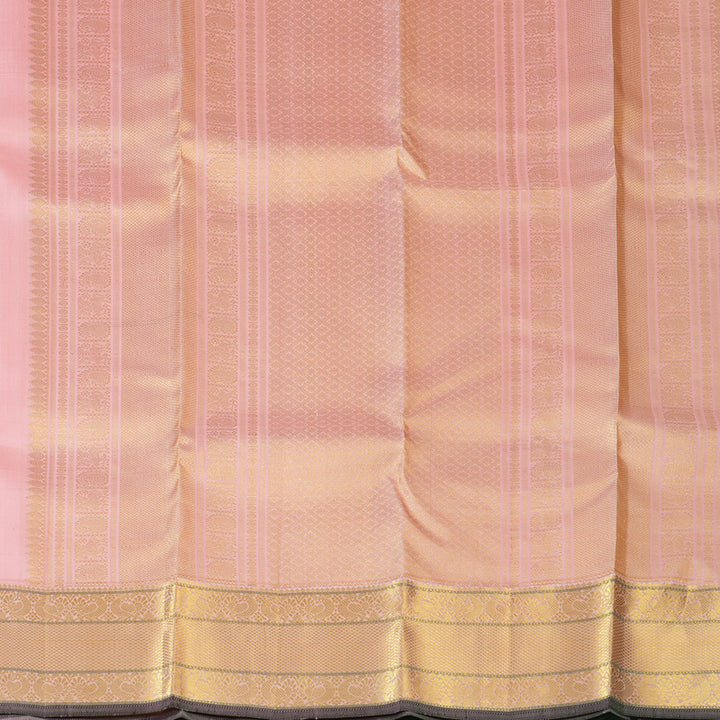 Hayagrivas Handloom Baby Pink Kanjivaram Silk Saree KBE1382J2-1
