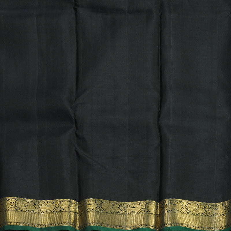 Hayagrivas Handloom Black Kanjivaram Silk Saree KBE1382J6-1