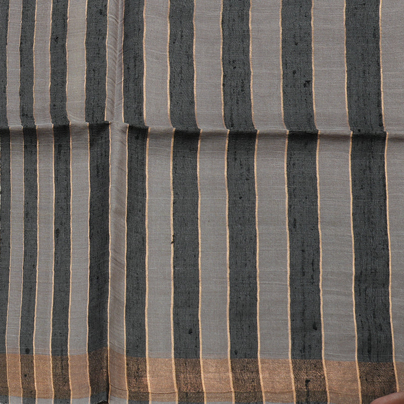 Hayagrivas Beige Pure Tussar Saree KBE1383J2-7