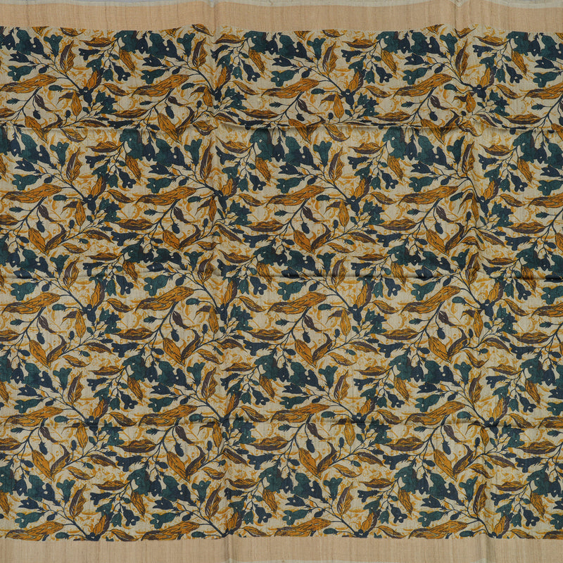 Hayagrivas Beige Pure Tussar Saree KBE1383J2-8