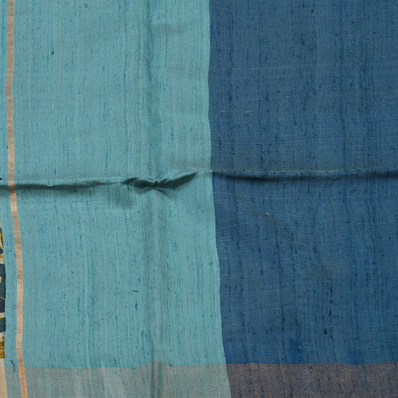 Hayagrivas Beige Pure Tussar Saree KBE1383J2-8