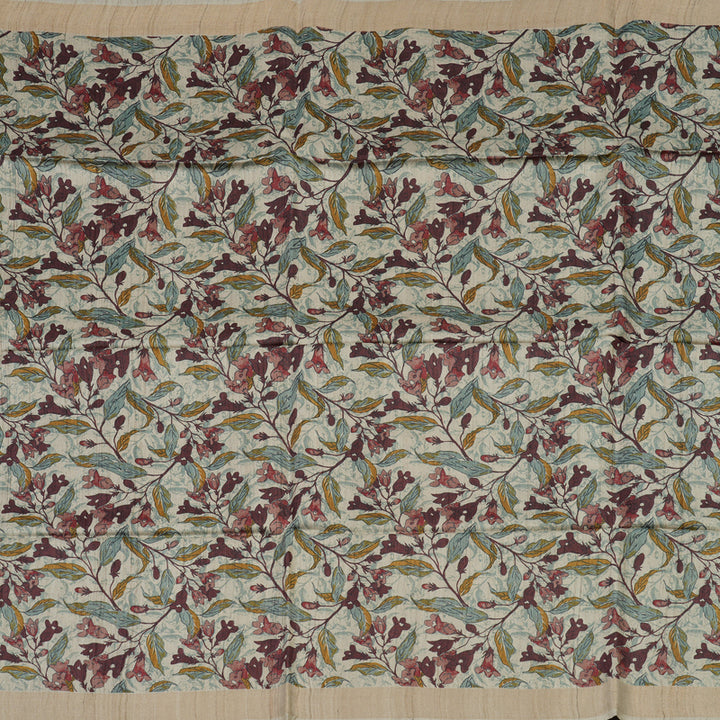 Hayagrivas Cream Pure Tussar Saree KBE1383J2-9