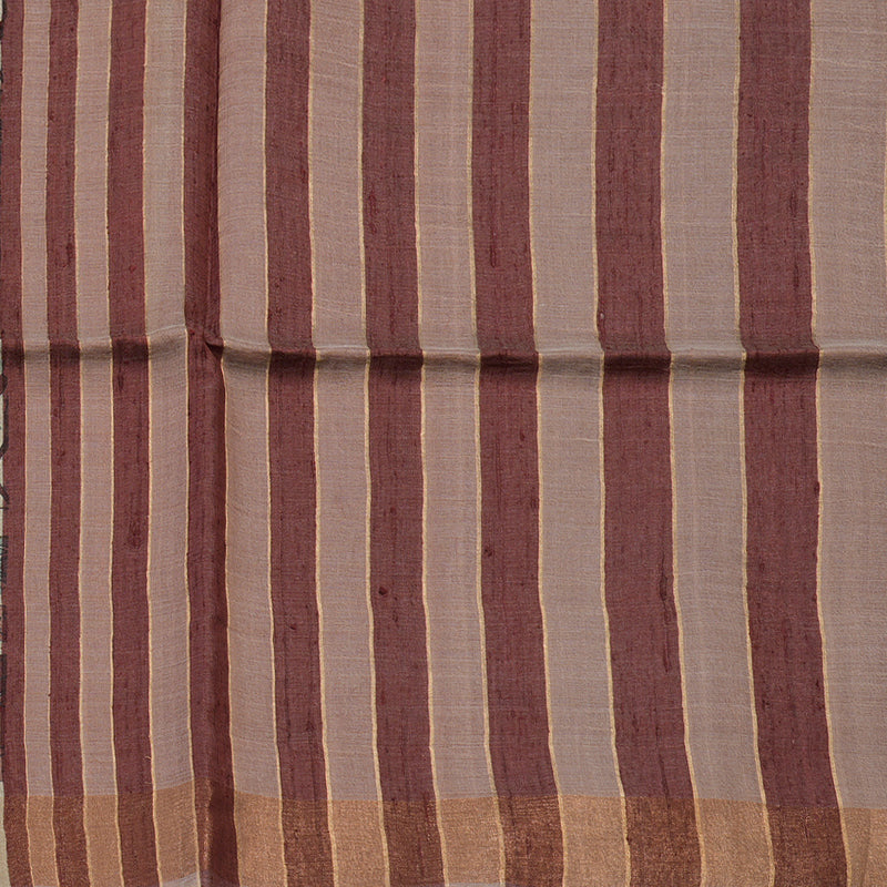 Hayagrivas Cream Pure Tussar Saree KBE1383J2-9