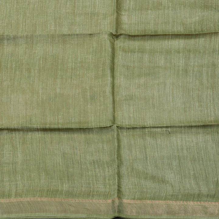 Hayagrivas Mauve Pure Tussar Saree with Mint Green Border KBE1383J3-7