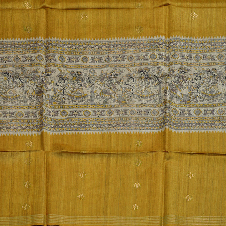 Hayagrivas Beige Pure Tussar Saree KBE1383J4-10
