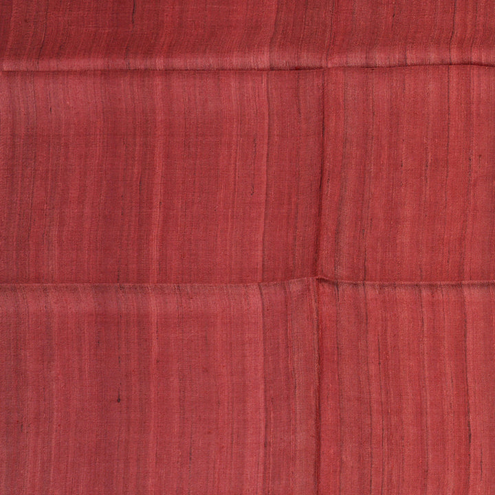 Hayagrivas Reddish-Pink Pure Tussar Silk Saree KBE1383J5-4