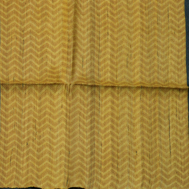 Hayagrivas Beige & Black Pure Tussar Saree with Black Border KBE1383J5-6