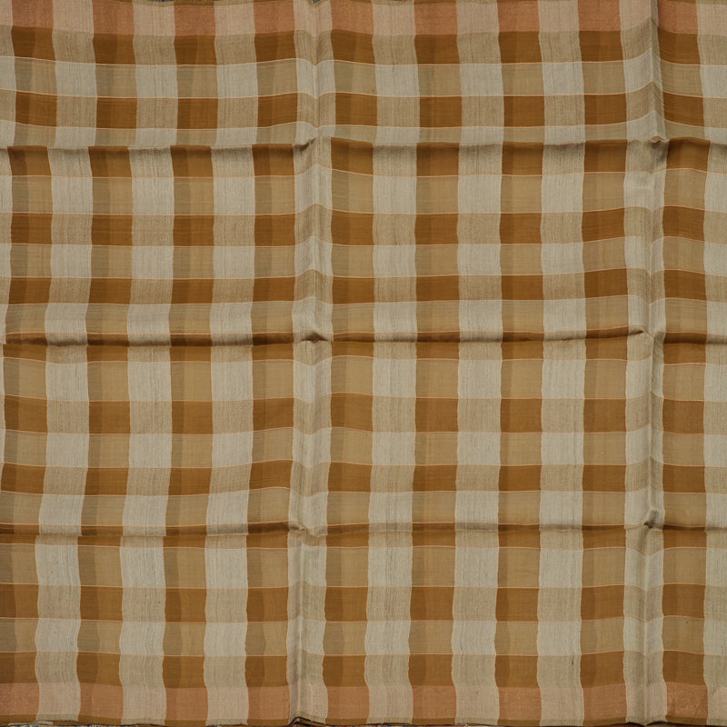 Hayagrivas Multicolour Checks Pure Tussar Saree KBE1383J6-25