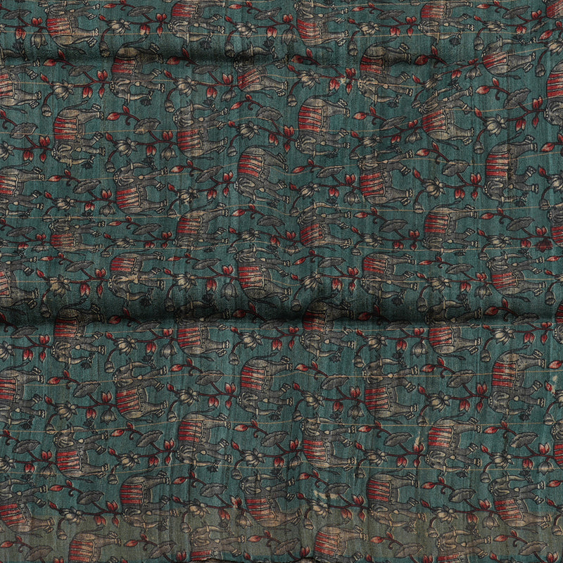 Hayagrivas Multicolour Checks Pure Tussar Saree KBE1383J6-26