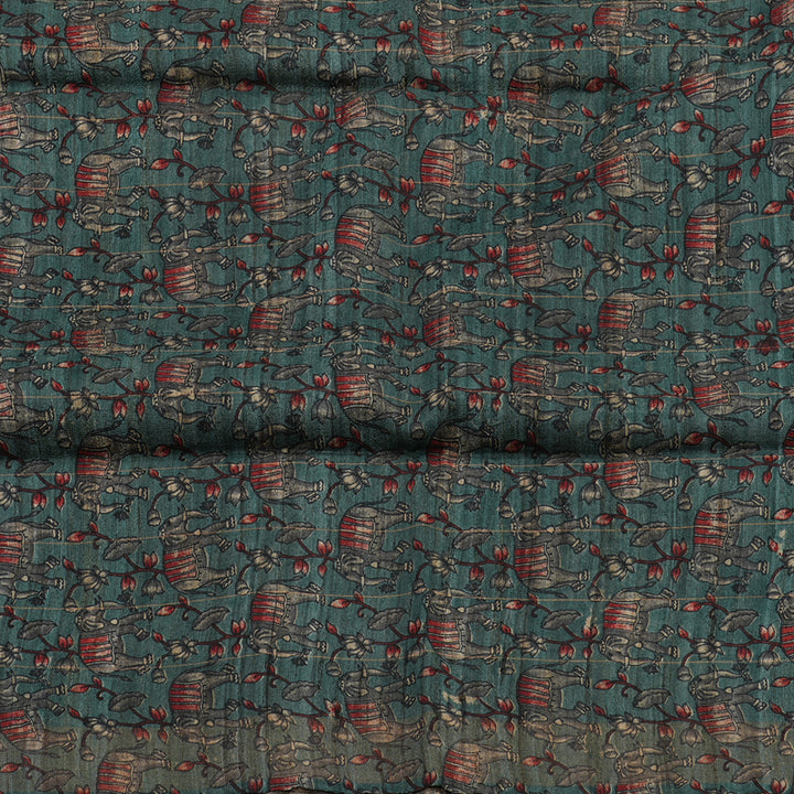 Hayagrivas Multicolour Checks Pure Tussar Saree KBE1383J6-26