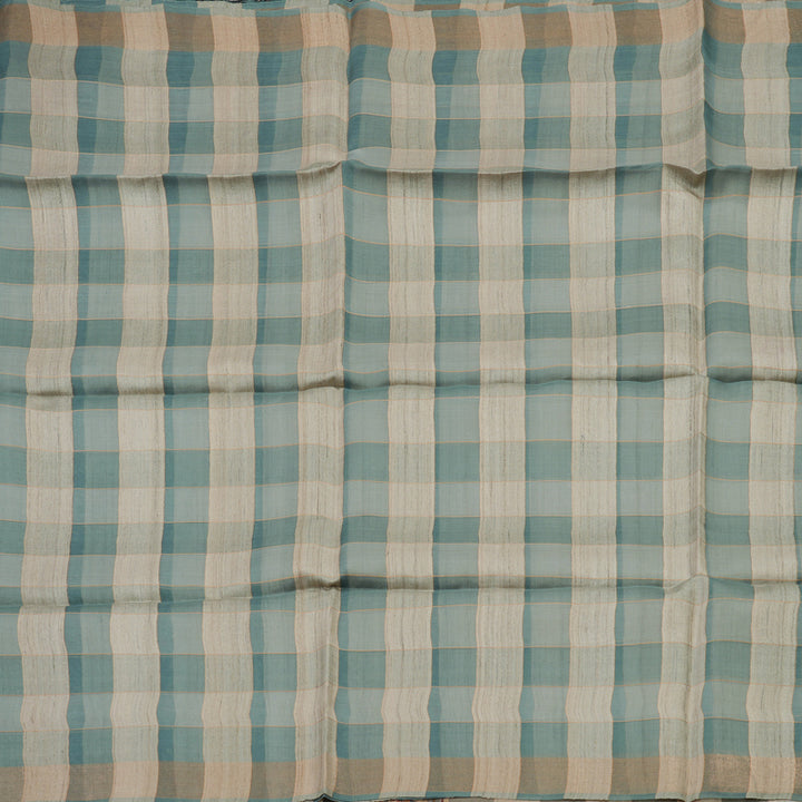 Hayagrivas Multicolour Checks Pure Tussar Saree KBE1383J6-26