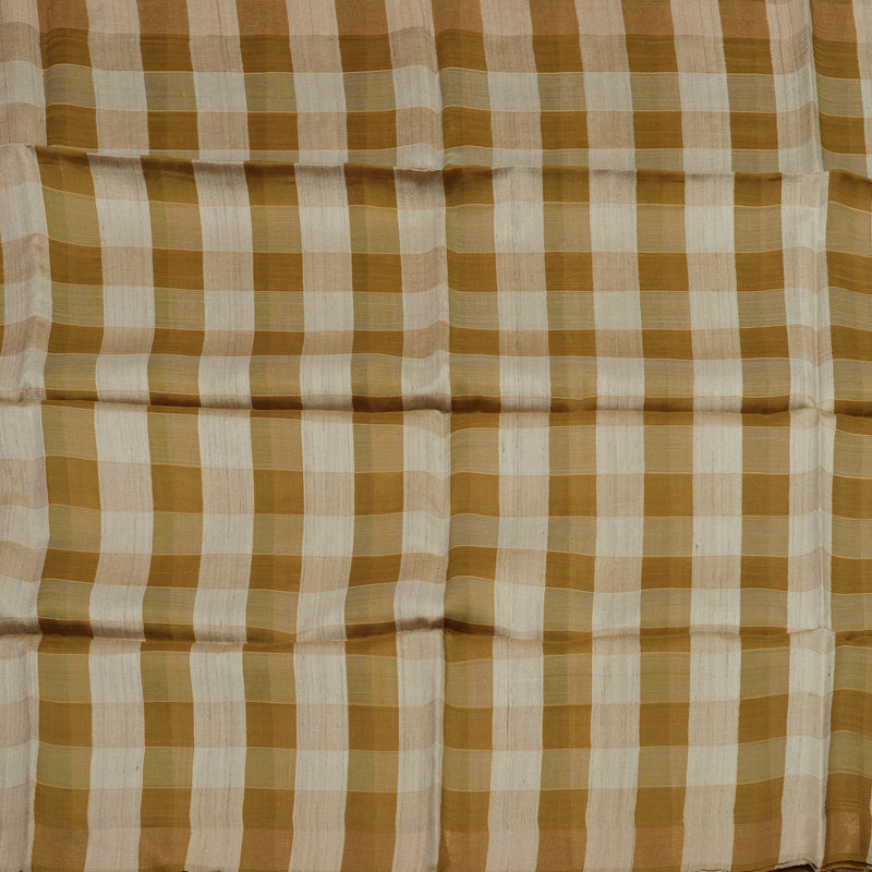 Hayagrivas Multicolour Checks Pure Tussar Saree KBE1383J6-28