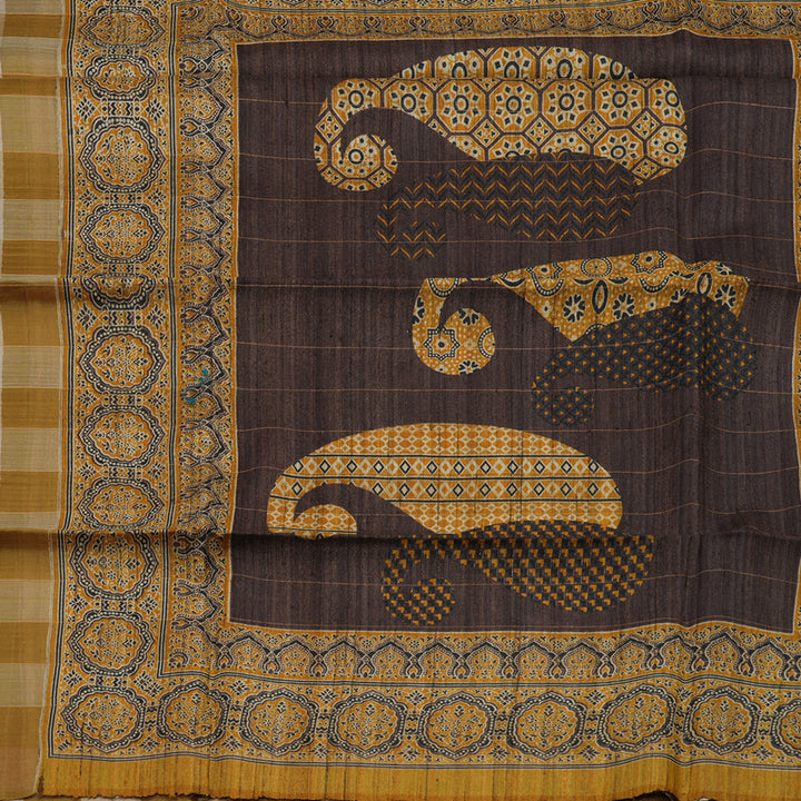 Hayagrivas Multicolour Checks Pure Tussar Saree KBE1383J6-28