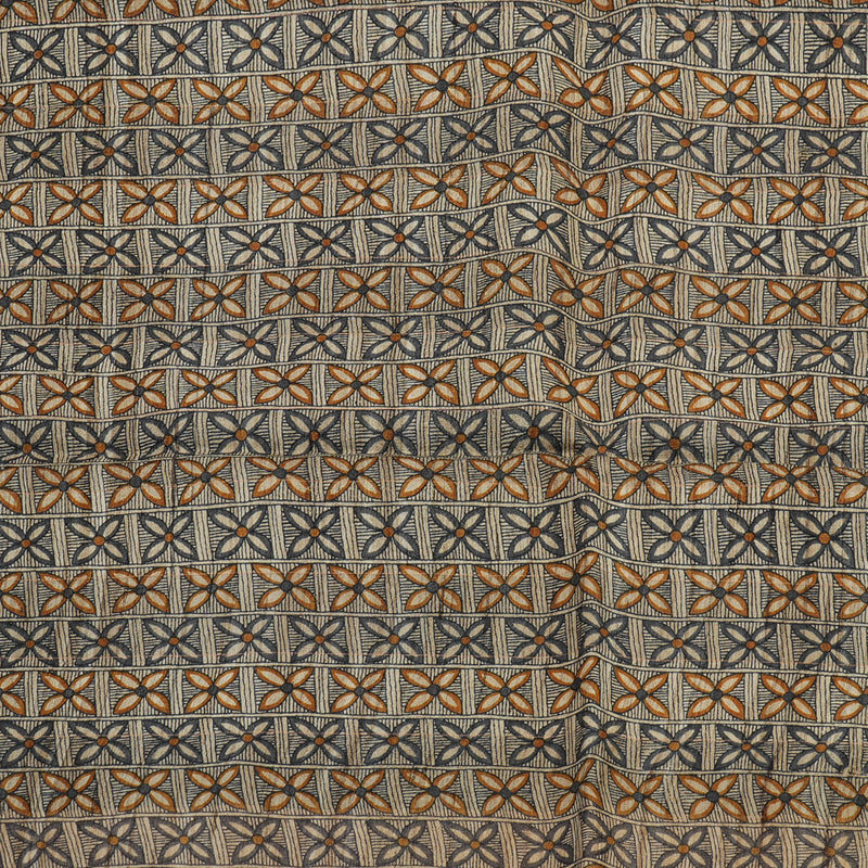 Hayagrivas Multicolour Checks with Borderless Pure Tussar Saree KBE1383J6-33