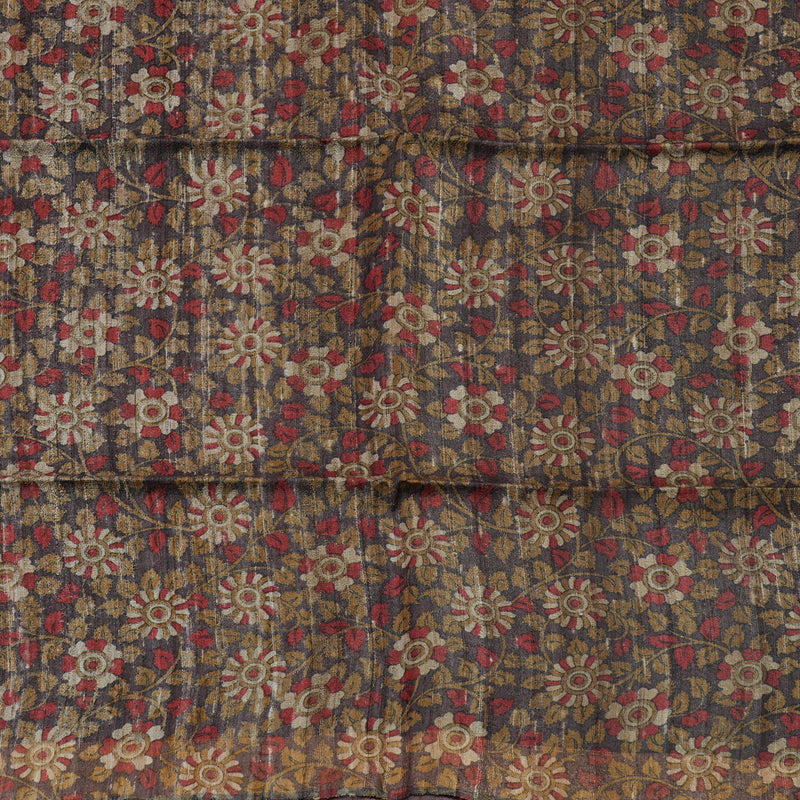 Hayagrivas Deep Purple Pure Tussar Saree KBE1383J6-7